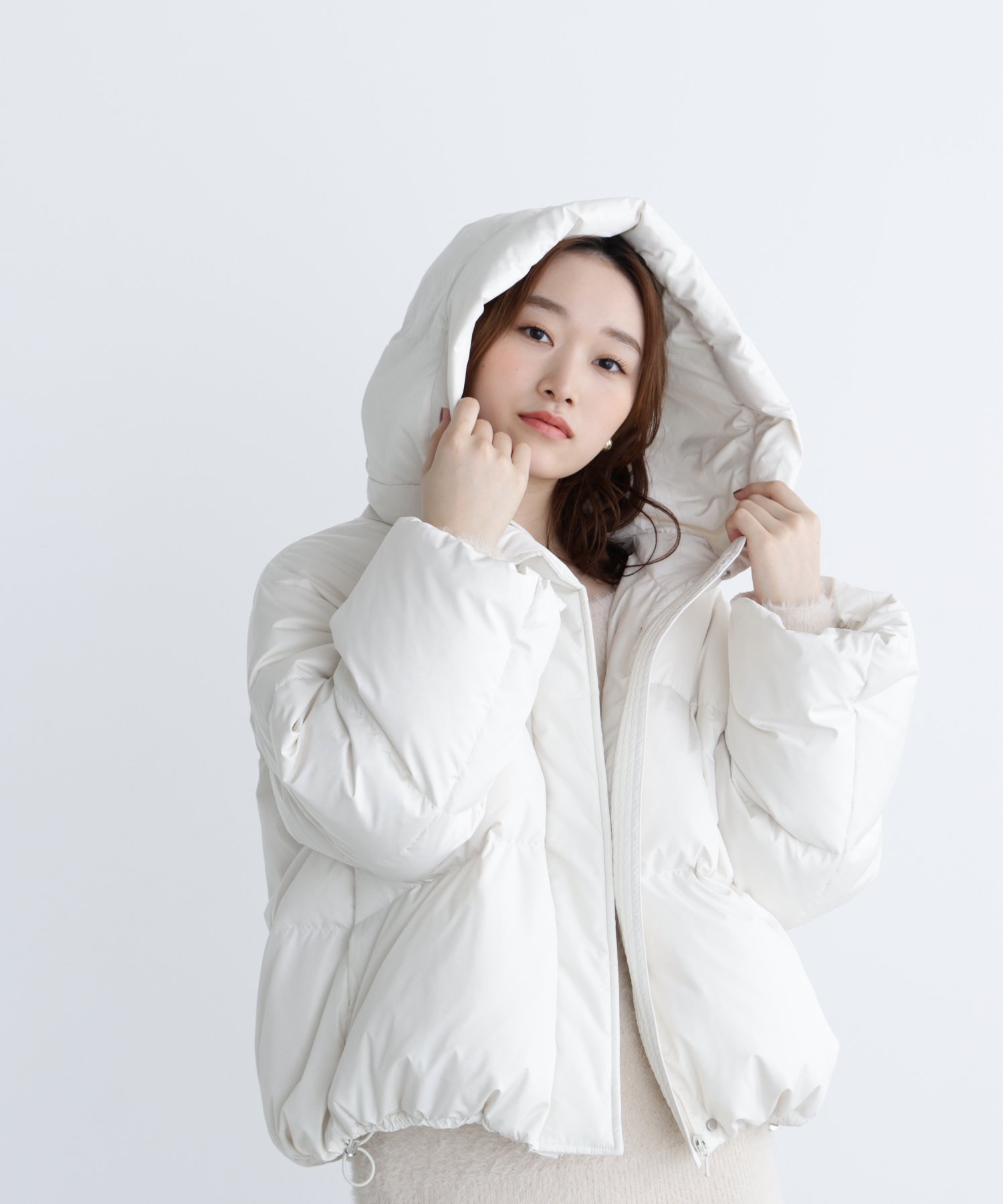 NATURAL BEAUTY BASIC｜ショートフードダウン | Rakuten Fashion(楽天