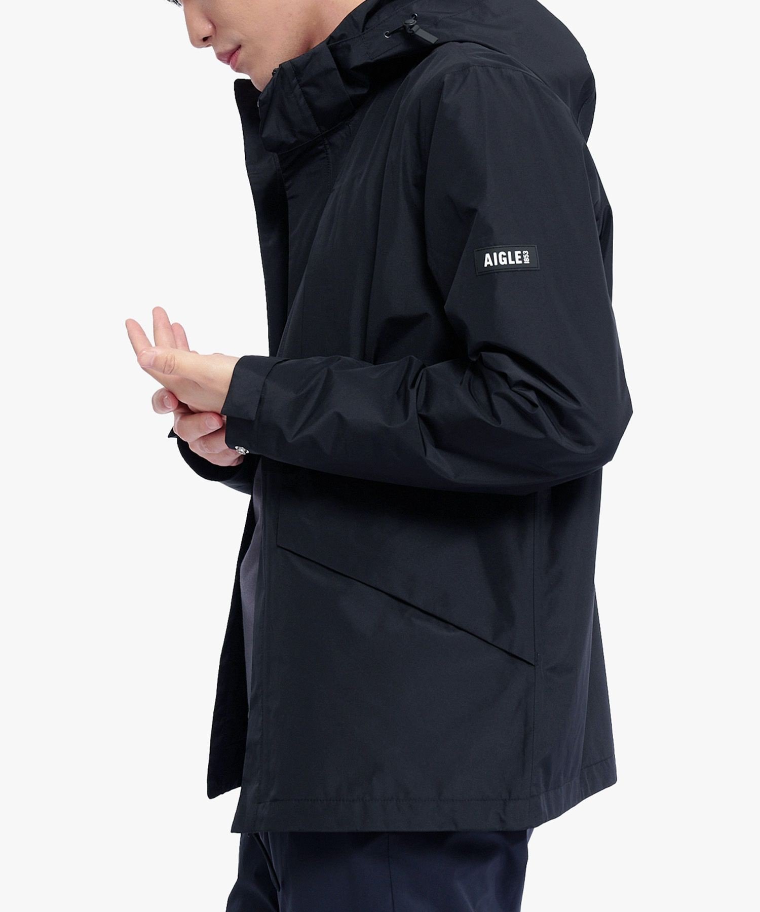 AIGLE｜防水 防風 透湿 GORE-TEX ゴアテックス ジップアップフーデッド