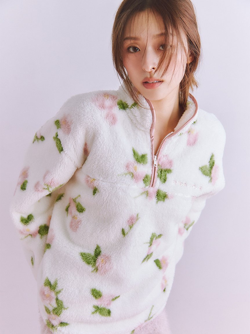 SNIDEL HOME｜ボアフリースハーフジップトップス | Rakuten Fashion