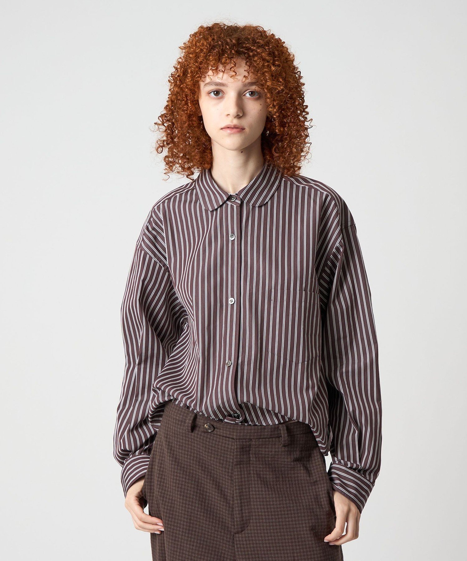 ROKU 6 キュプラポリエステル エンブロイダリー シャツ LUKEVI-6 ROKU キュプラポリエステル エンブロイダリー シャツ