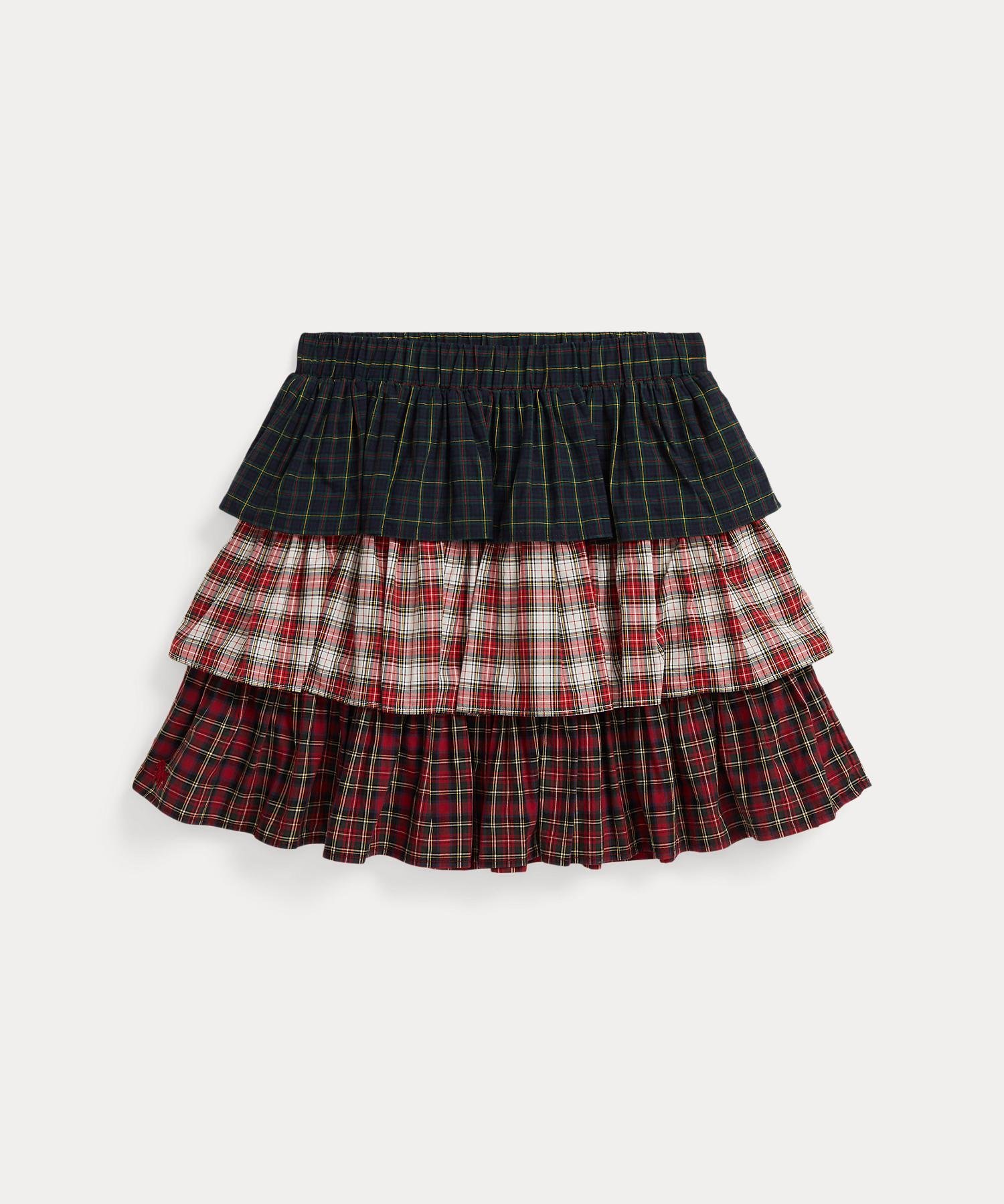 RALPH LAUREN｜(ガールズ 7才~16才)チェック ティアード ポプリン