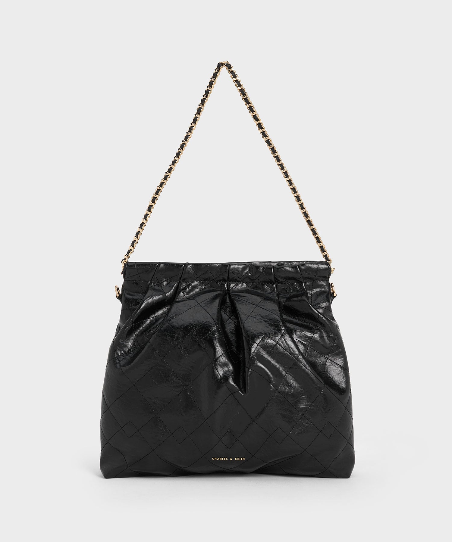 CHARLES & KEITH｜Duo ドゥオ ブレードチェーンハンドルホーボーバッグ