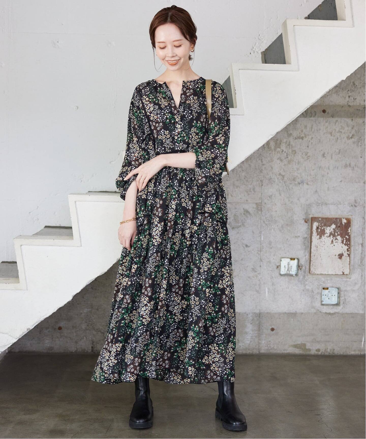 SLOBE IENA｜《WEB限定/追加5》FLOWER PRINT ワンピース | Rakuten