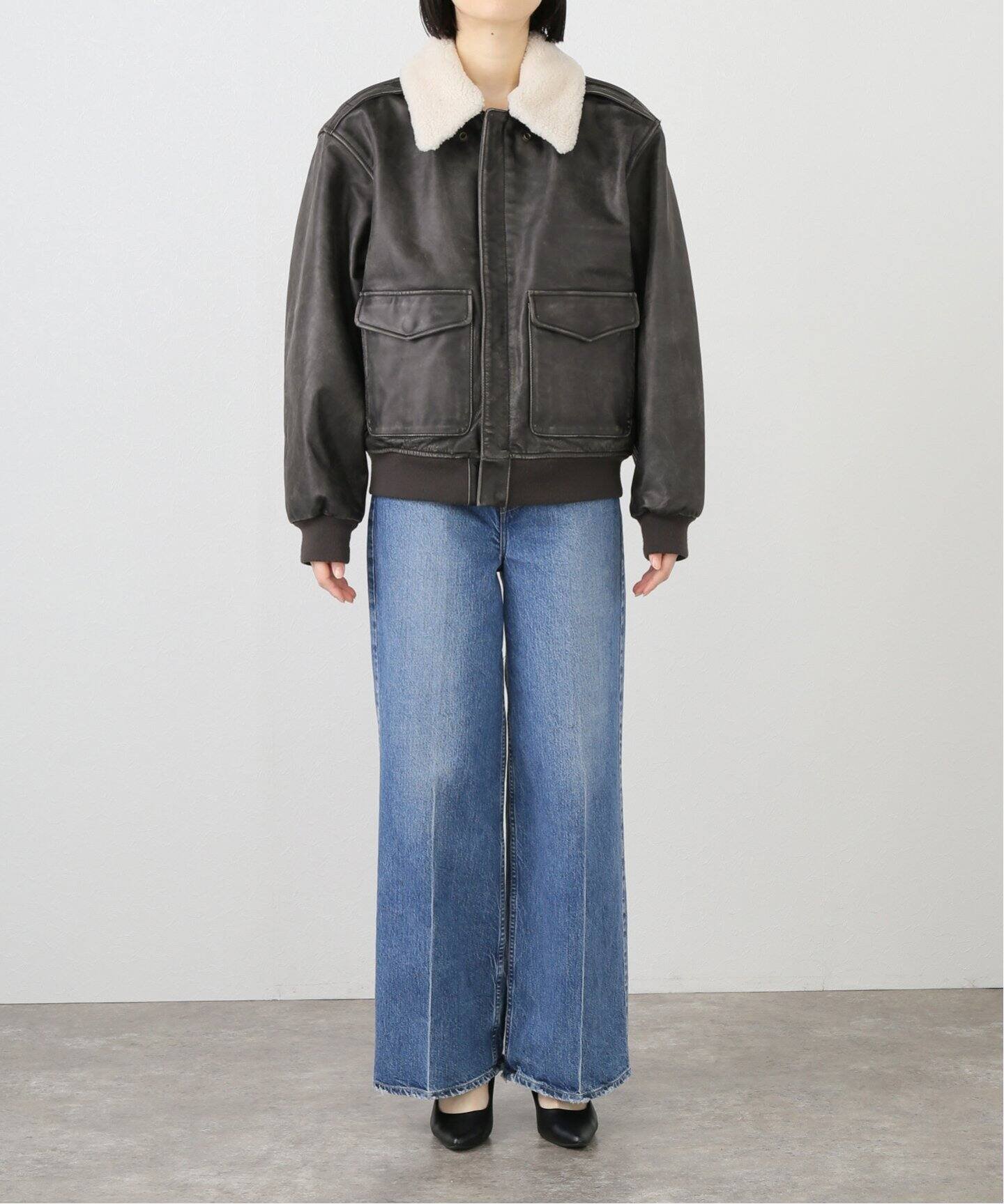 U by SPICK&SPAN｜GLOWNY/グロウニー AIR FORCE LEATHER JACKET 2