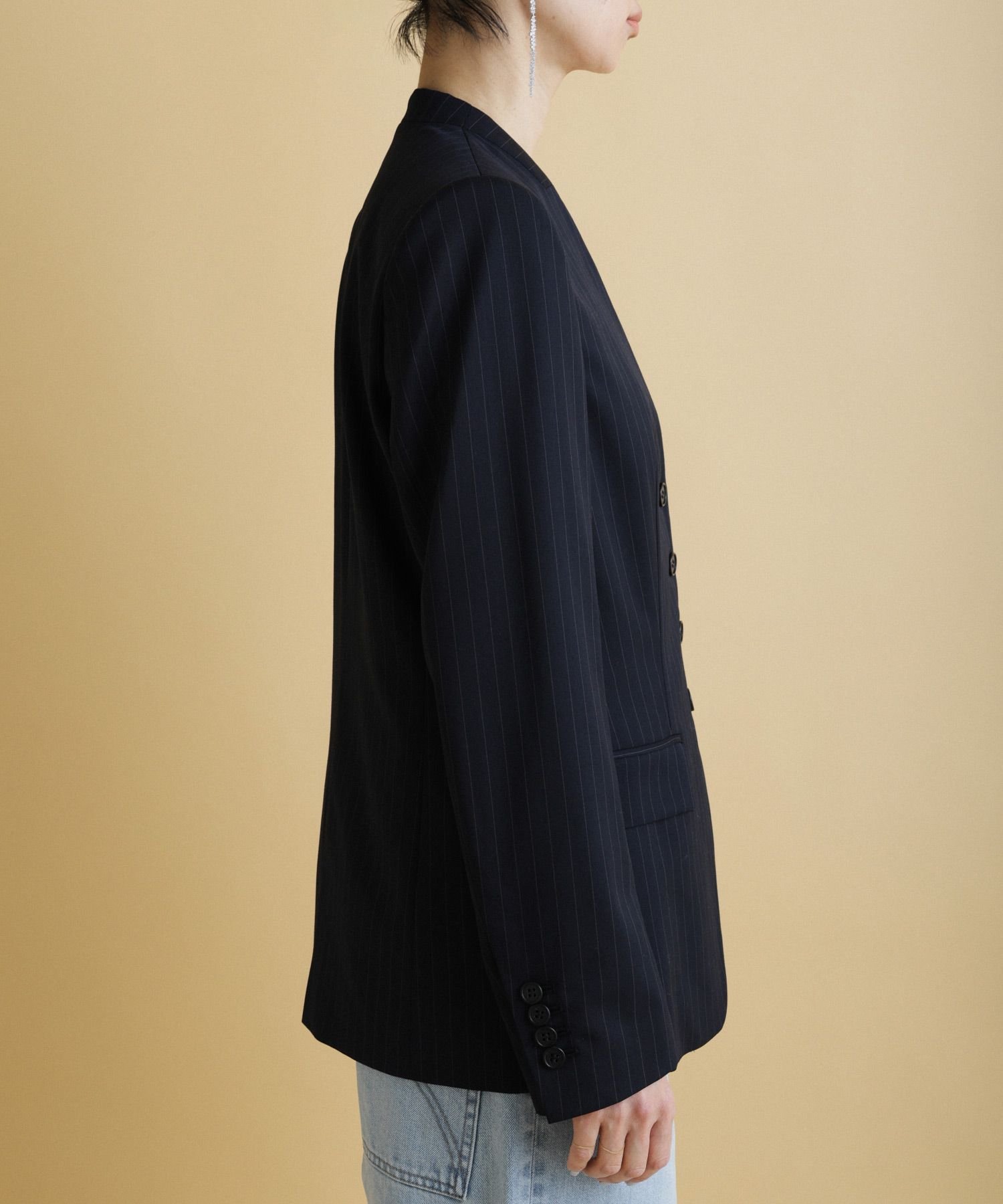 BRILL｜【新色追加】ウールピンストライプジャケット2 | Rakuten