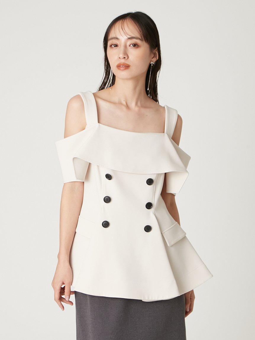 FRAY I.D｜オフショルペプラムトップス | Rakuten Fashion(楽天