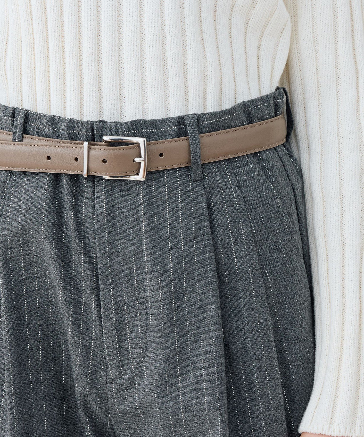 TOMORROWLAND｜MAISON BOINET スクエアバックルベルト | Rakuten