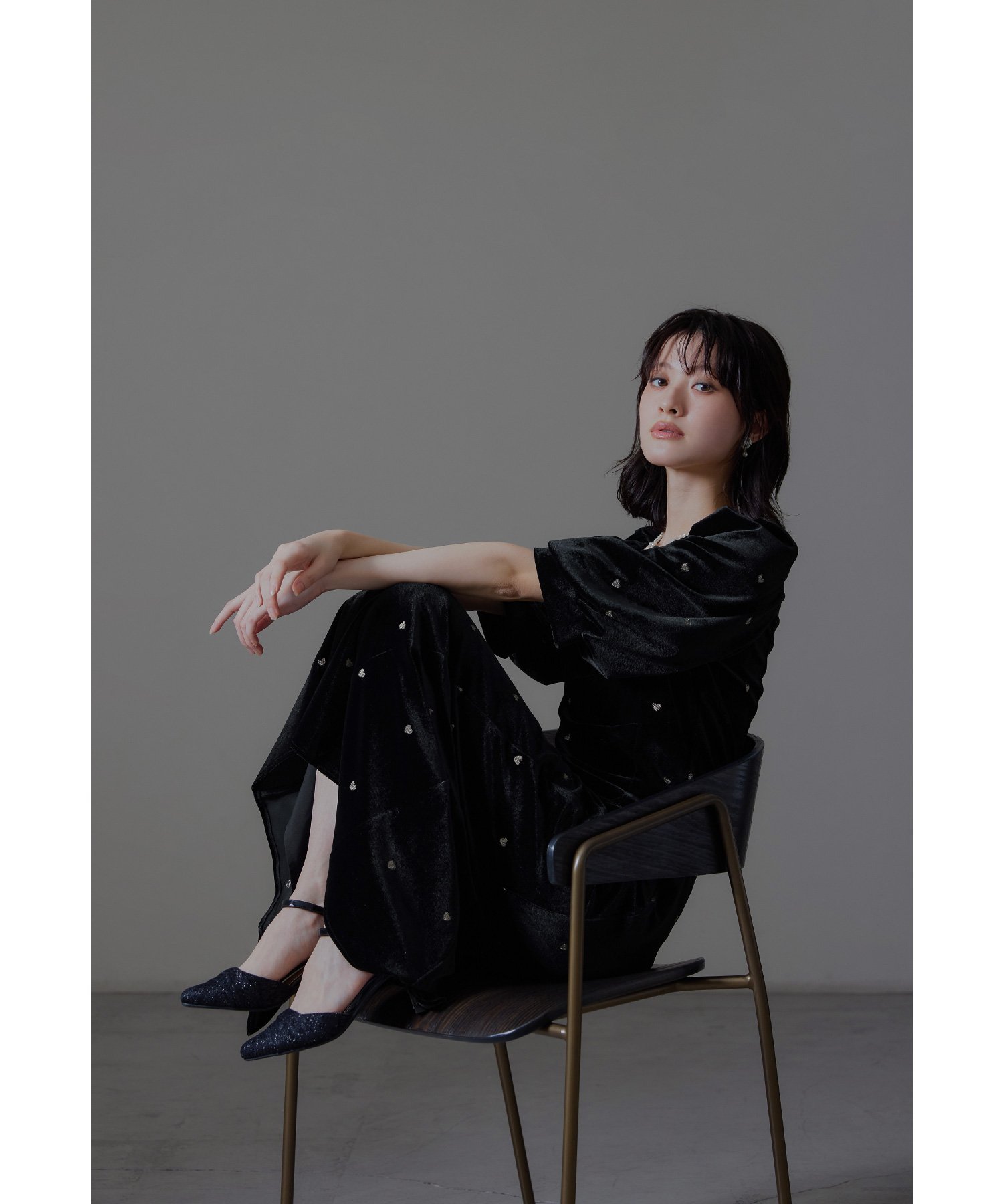 bflat｜スイートハートベロアドレス 結婚式 二次会 成人式 同窓会