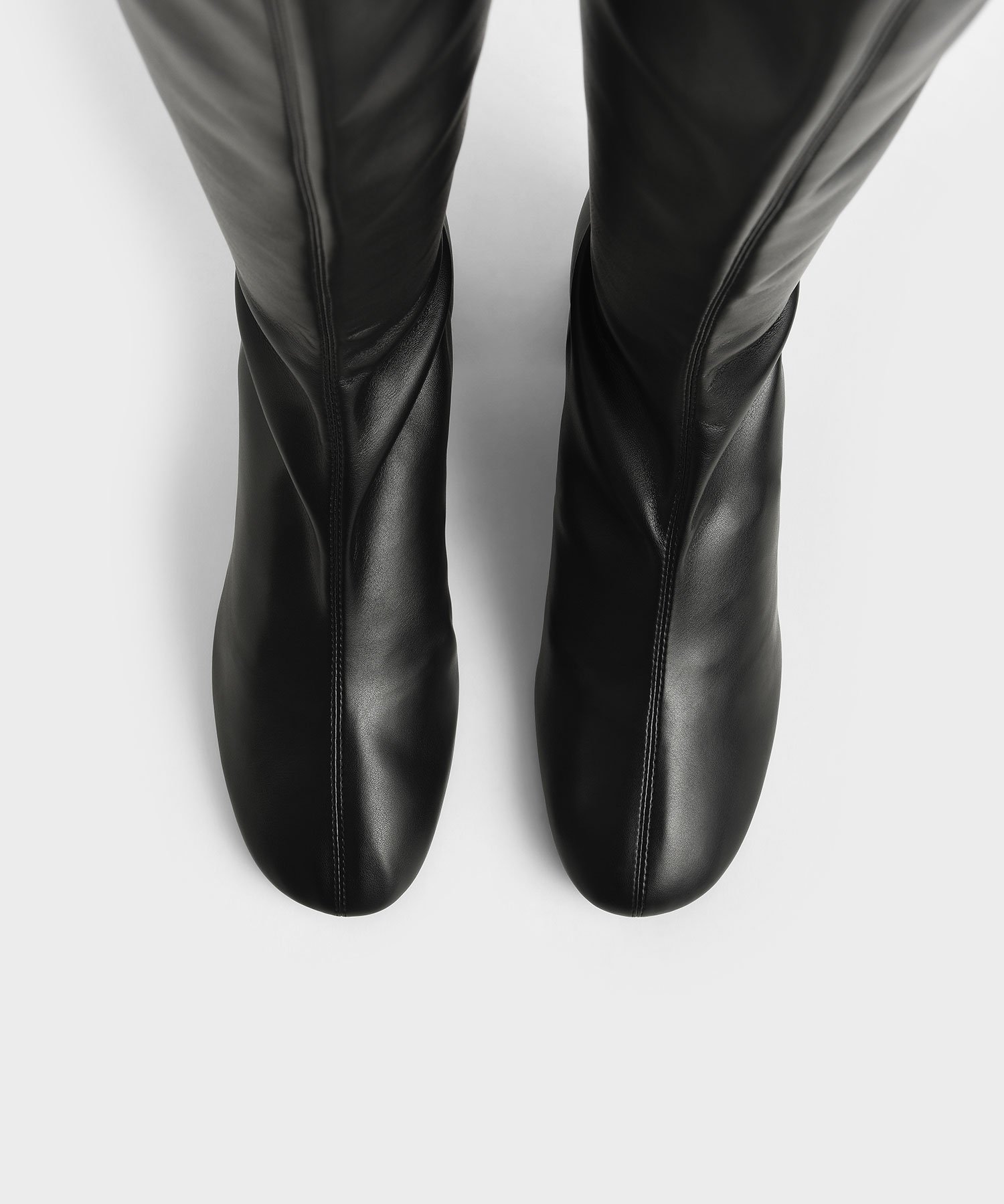 CHARLES & KEITH｜ブロックヒール ロングブーツ | Rakuten Fashion