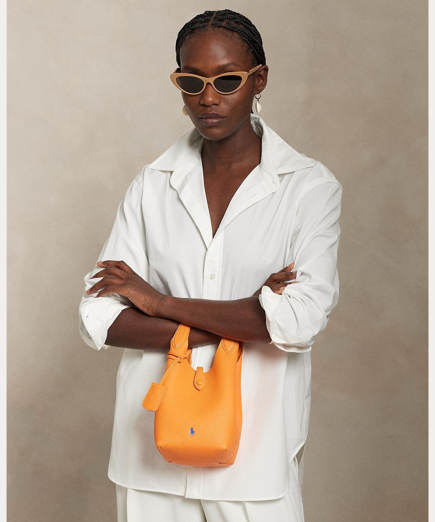 RALPH LAUREN｜Polo Play レザー スモール トート & クロスボディ