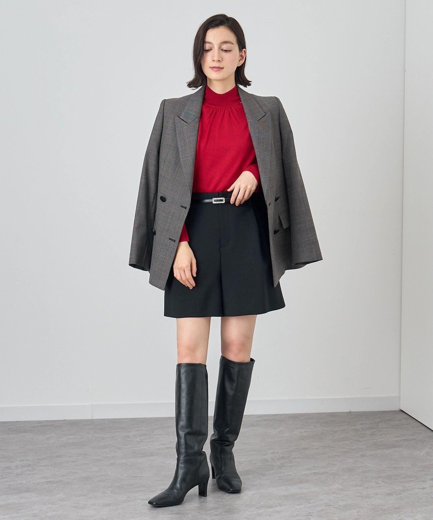 ANAYI｜ストレッチウールキュロットパンツ | Rakuten Fashion(楽天