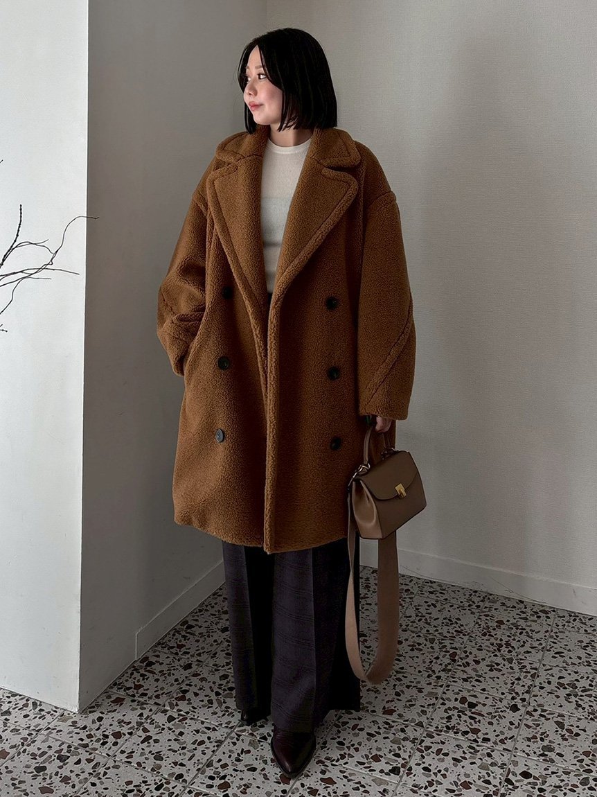 Mila Owen｜オーバーサイズボアコート | Rakuten Fashion(楽天