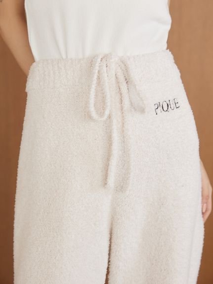 gelato pique｜メランジロゴ刺繍ロングパンツ | Rakuten Fashion(楽天