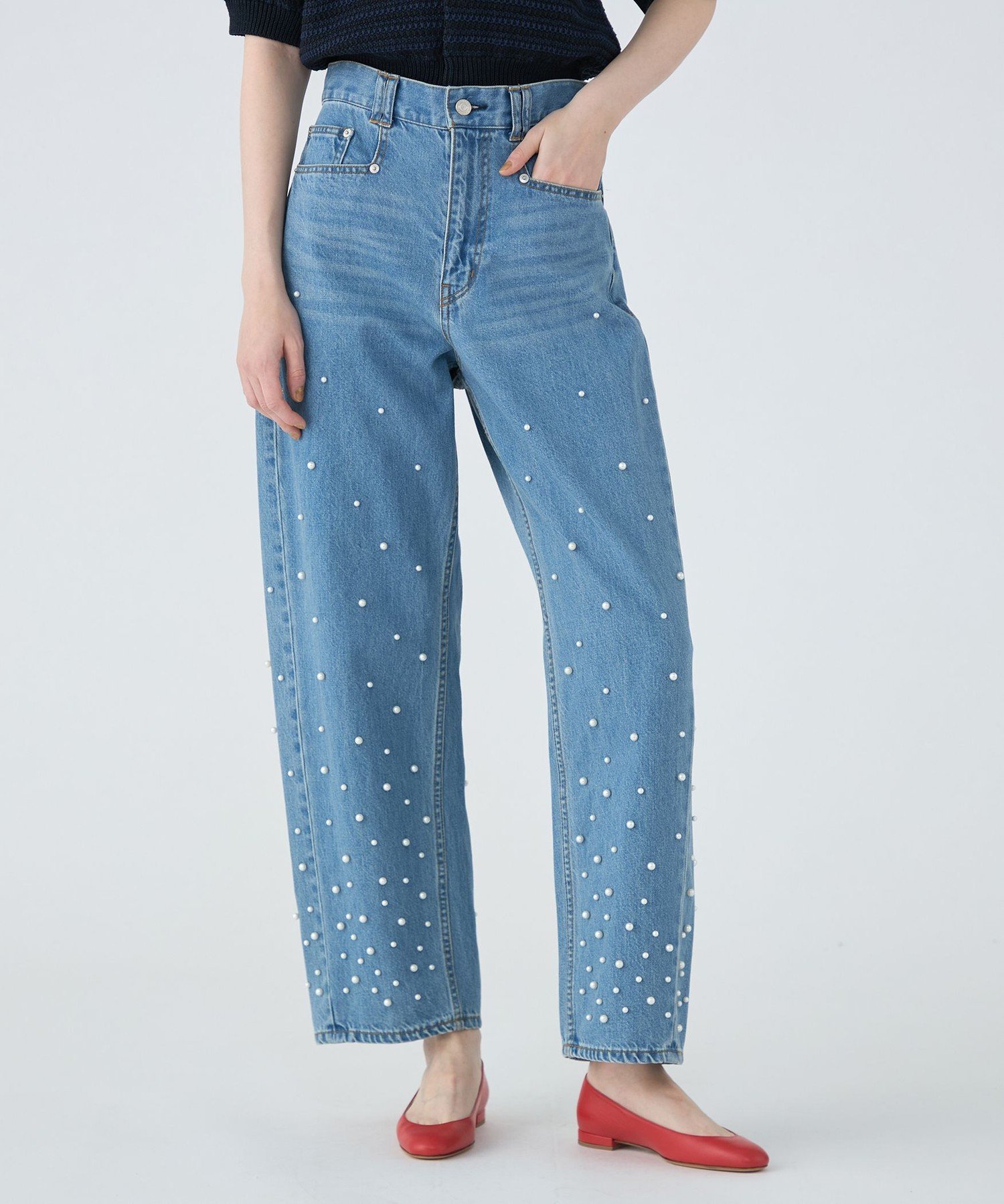 TOMORROWLAND｜【WEB限定】パールデニム コクーンテーパードパンツ