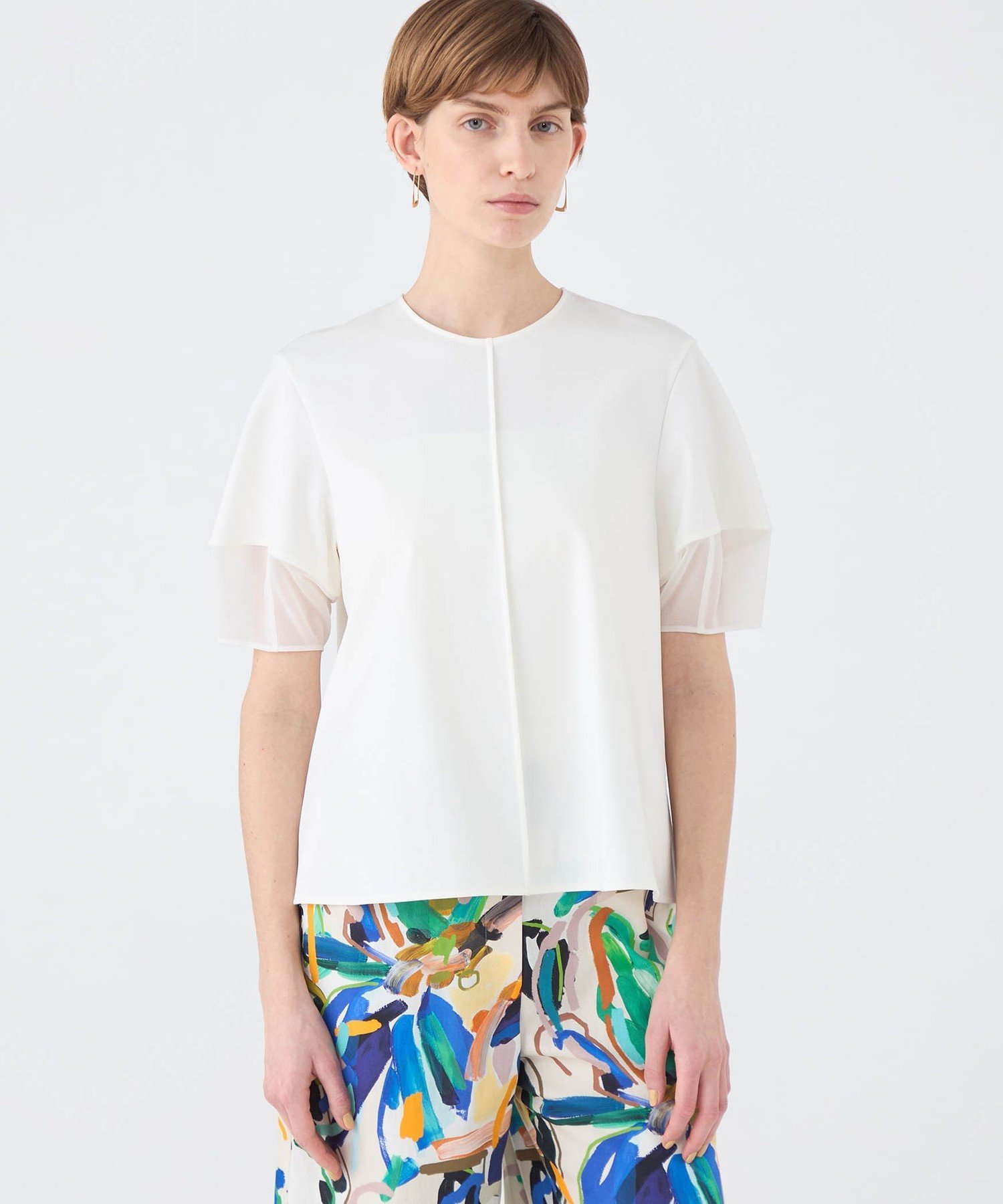 TOMORROWLAND｜ジャージーコンビ ランタンスリーブプルオーバー