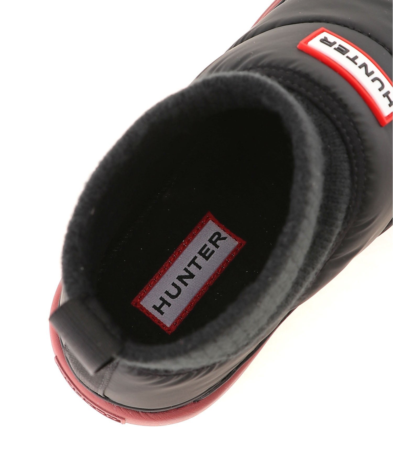 HUNTER｜(W)レディース イン/アウト パファー ニッテッド カフ ブーツ