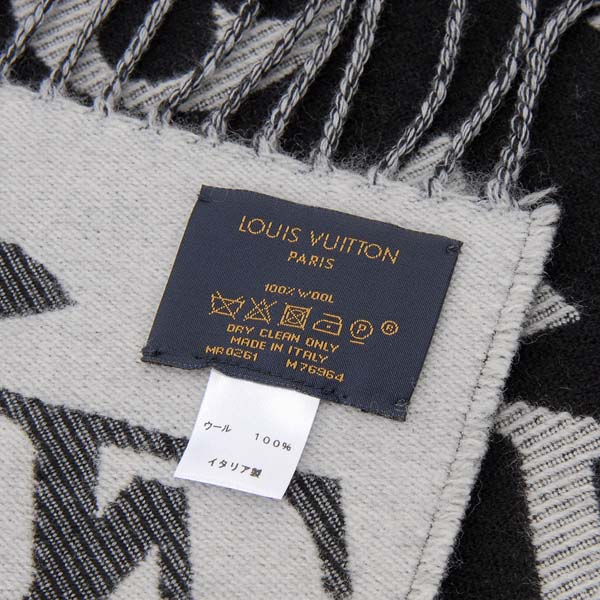 楽天市場】ルイヴィトン Louis Vuitton マフラー ブラック M76964