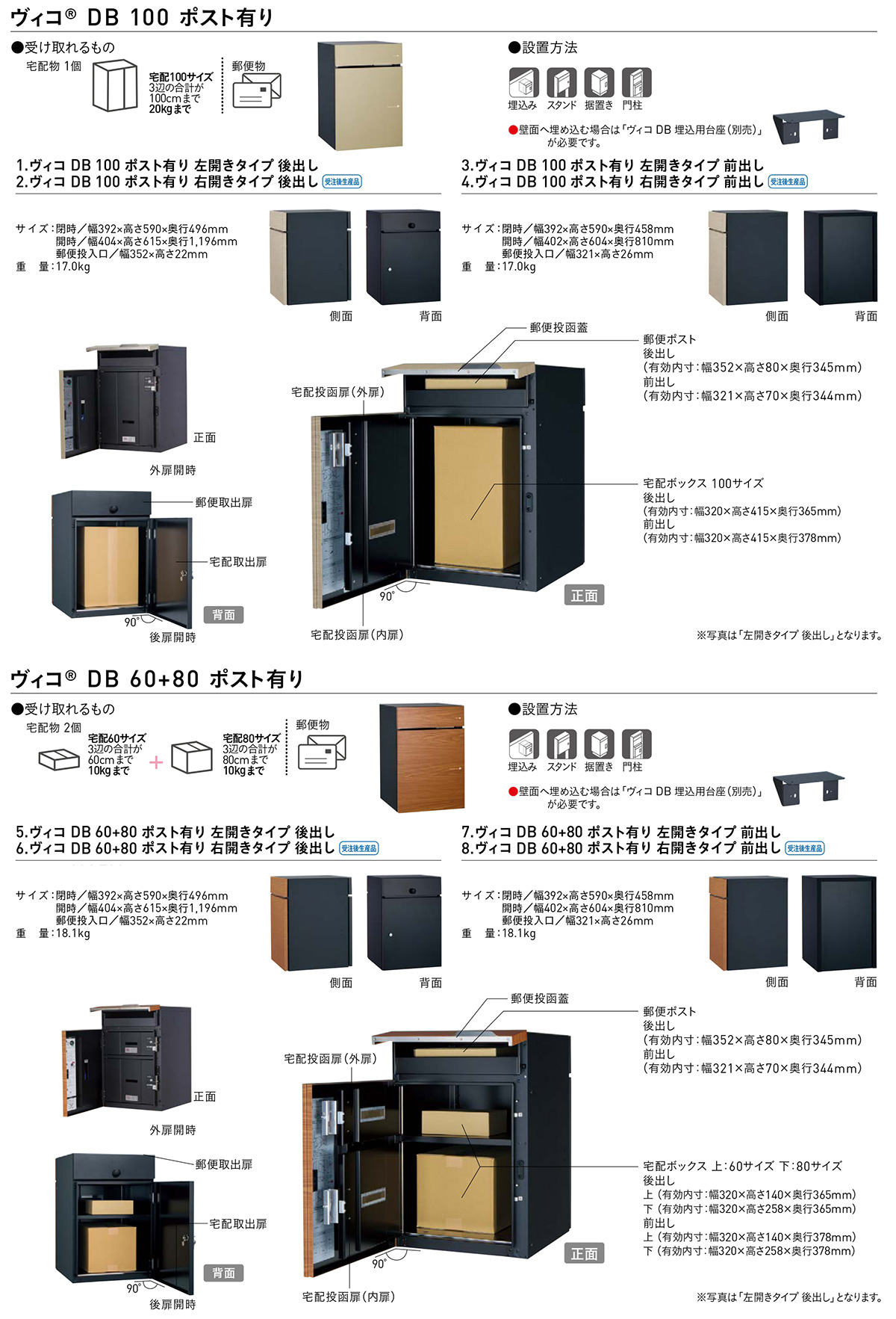 楽天市場】【無料☆特典付】ヴィコDB 100 ポスト有り 前出し +H1600