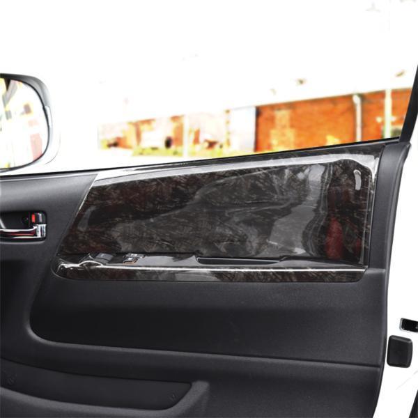 楽天市場】200系 ハイエース ドアトリム ドアパネル 黒木目マホガニー