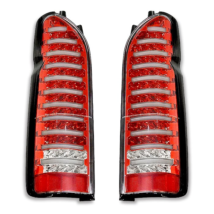 楽天市場】200系 ハイエース フルLED フルファイバー テールランプ