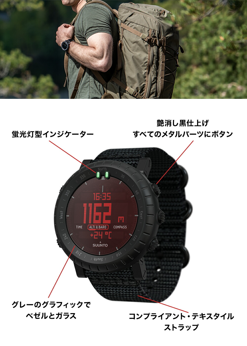 楽天市場】【公式ストア】SUUNTO CORE Alpha STEALTH スント コア