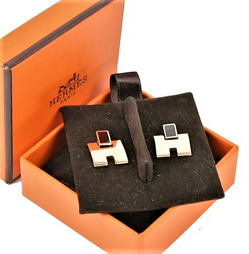 楽天市場】エルメス アイリーン ピアス ピンクゴールド 黒【美品