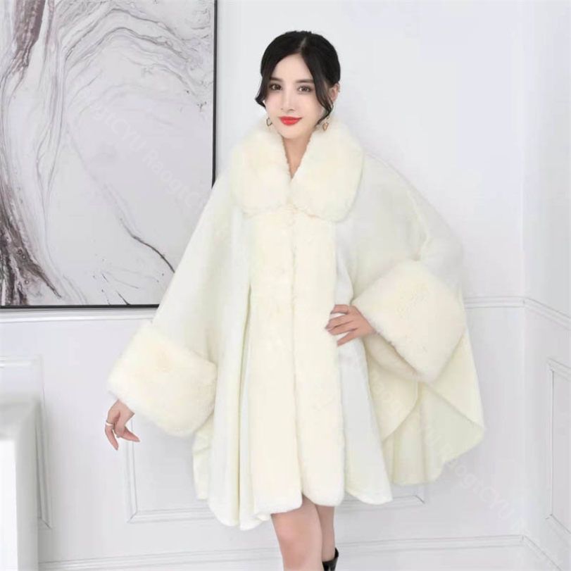 楽天市場】500円OFFクーポン レディース 毛皮コート ポンチョ ケープ