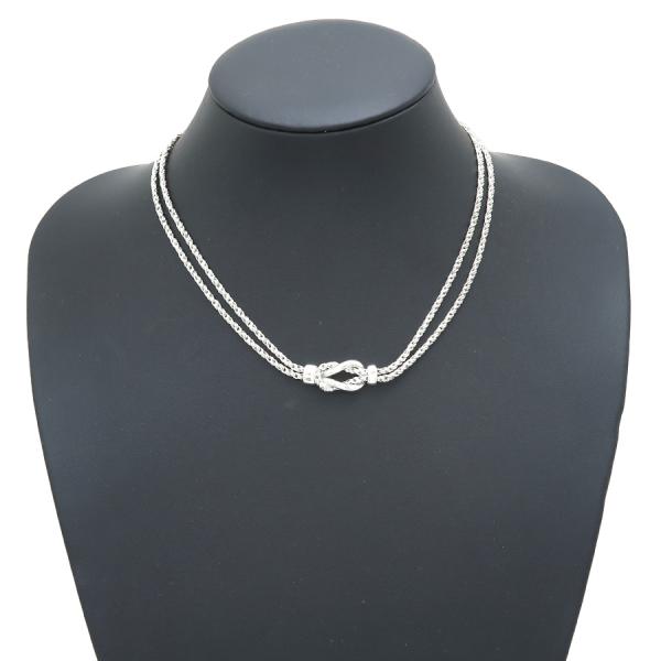 楽天市場】ティファニー ダブルロープセンターノットネックレス 【無料