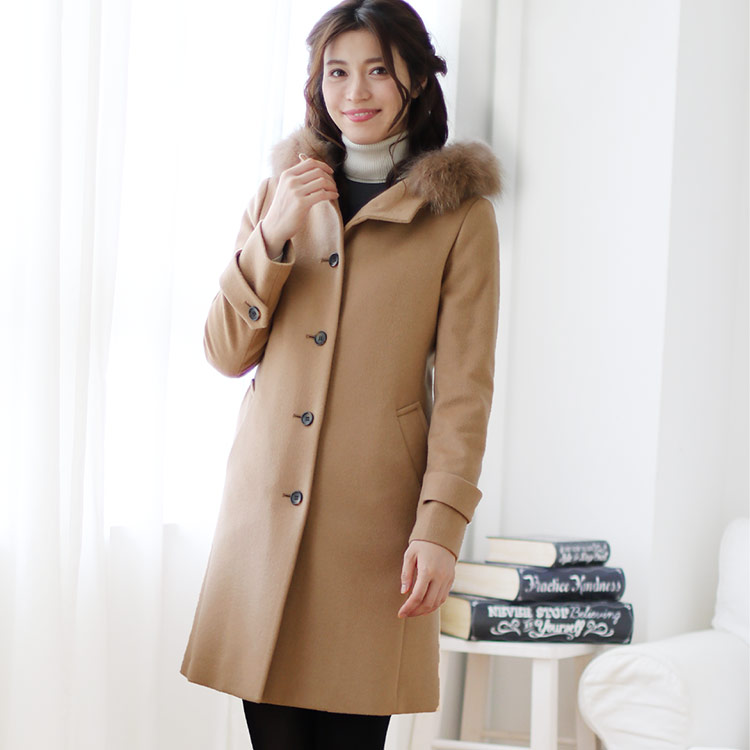 楽天市場】カシミヤ ブレンド ウール コート レディース きれいめ