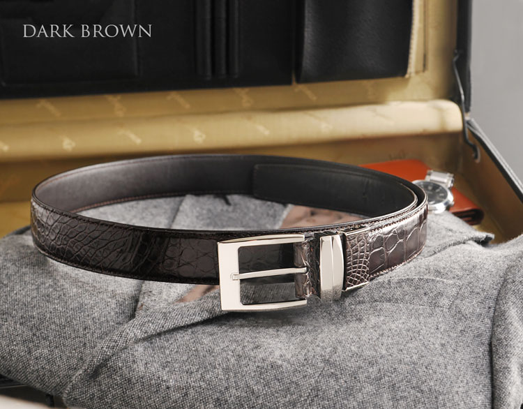 楽天市場】【期間限定価格】ベルト メンズ クロコダイル 35mm ピン