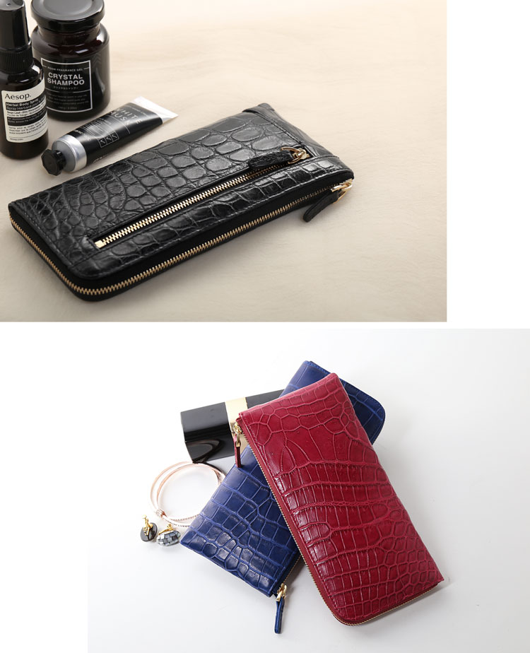 楽天市場】【20%offクーポン】クロコダイル 長財布 レディース 薄い L