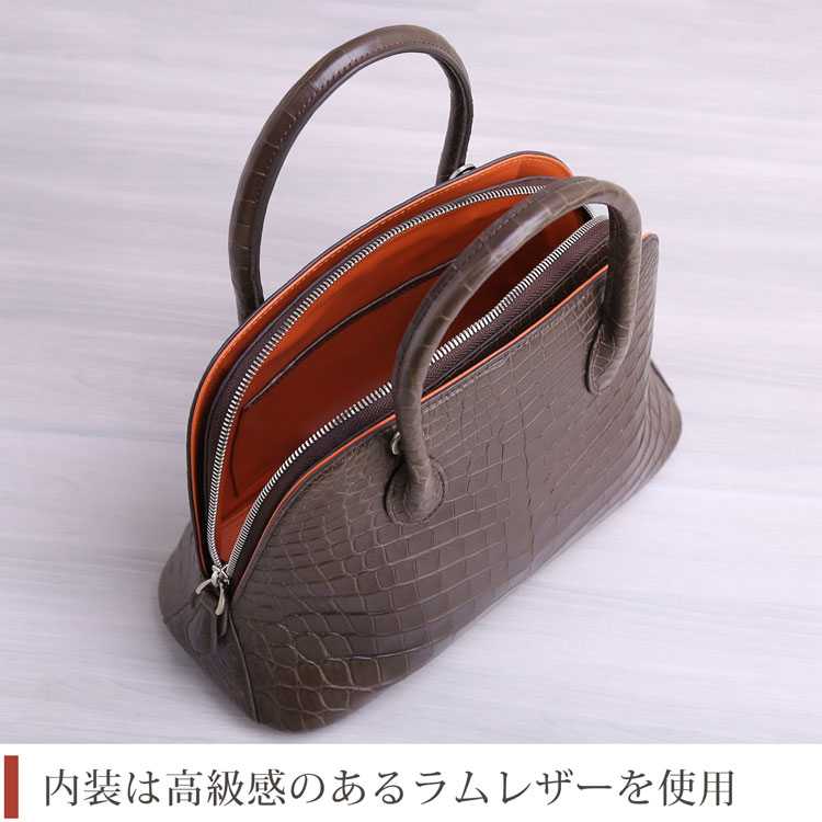 楽天市場】【24h限定10%off】クロコダイル ハンドバッグ レディース