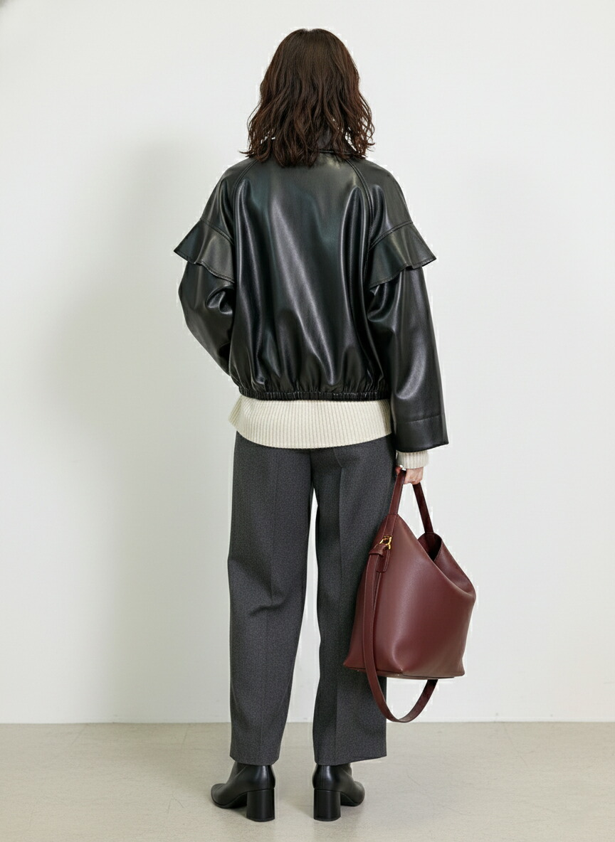 楽天市場】フェイクレザージャケット レディース 秋冬 PUレザー