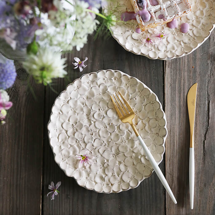 楽天市場】オルテンシア プレートホワイト 21cm Virginia Casa