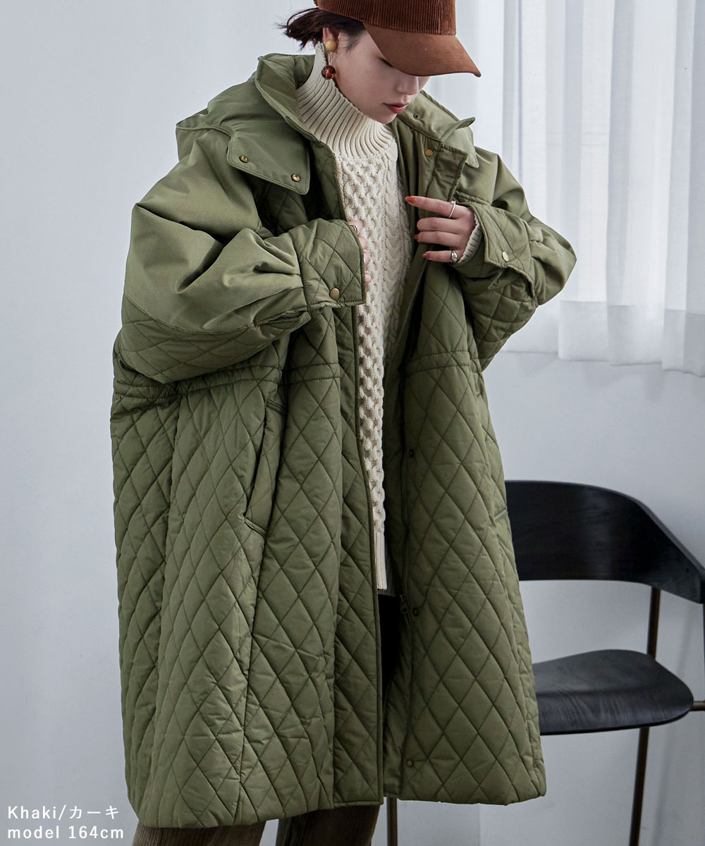 楽天市場】キルティング切替オフラインコート アウター コート