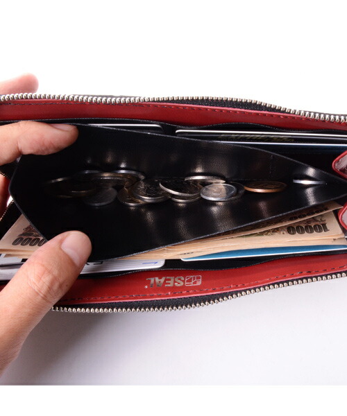 楽天市場】L字ファスナー ロングウォレット メンズ 財布 SEAL シール