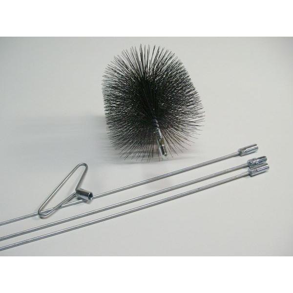 楽天市場】煙突掃除器 5インチブラシ付き ブラシ:1個 直径125mm(5