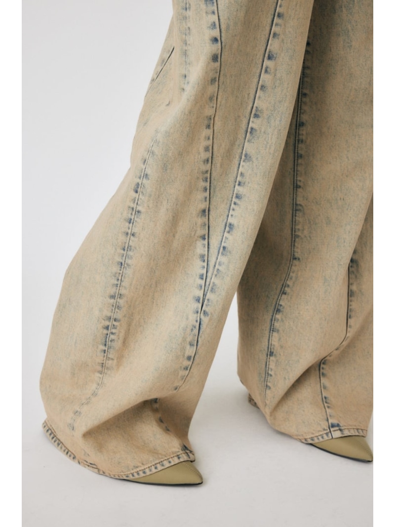 楽天市場】【SALE／50%OFF】CURVED LINE CHEMICAL BAGGY MOUSSY