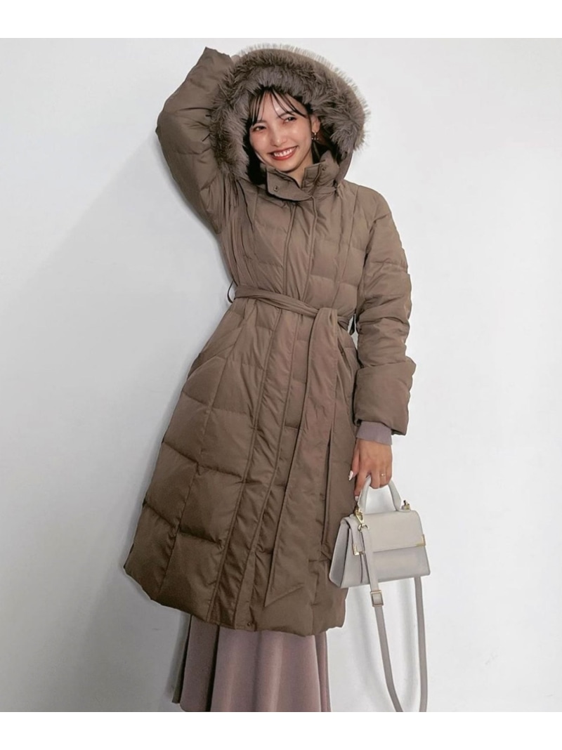 楽天市場】【SALE／50%OFF】【WEB限定】Faux FurミディライトダウンCT