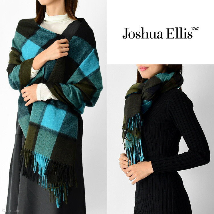 楽天市場】カシミヤ ストール 大判 厚手 ブロックチェック カシミア