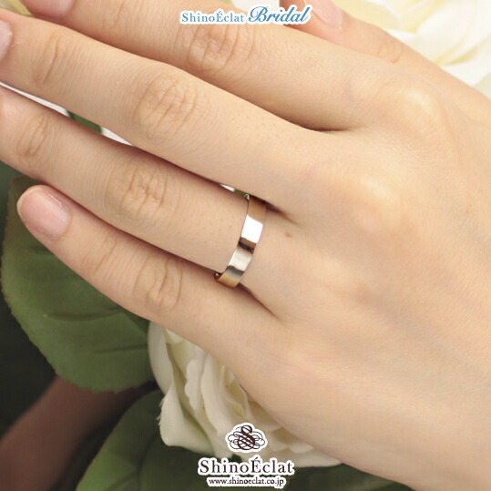 楽天市場】結婚指輪 K18 WG（ホワイトゴールド） フラット・マリッジ