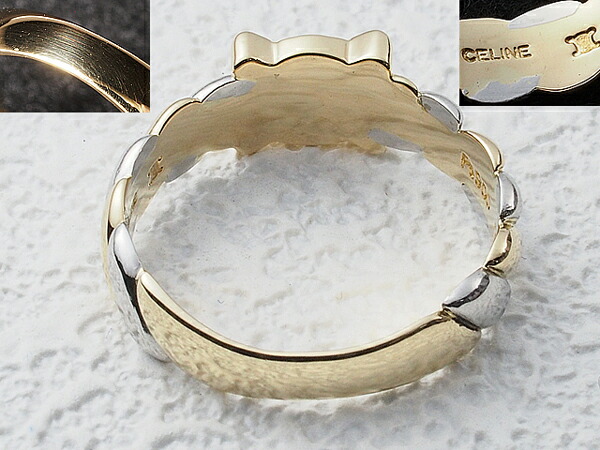 楽天市場】◇ミウラ◇セリーヌ CELINE マカダム コンビカラー リング