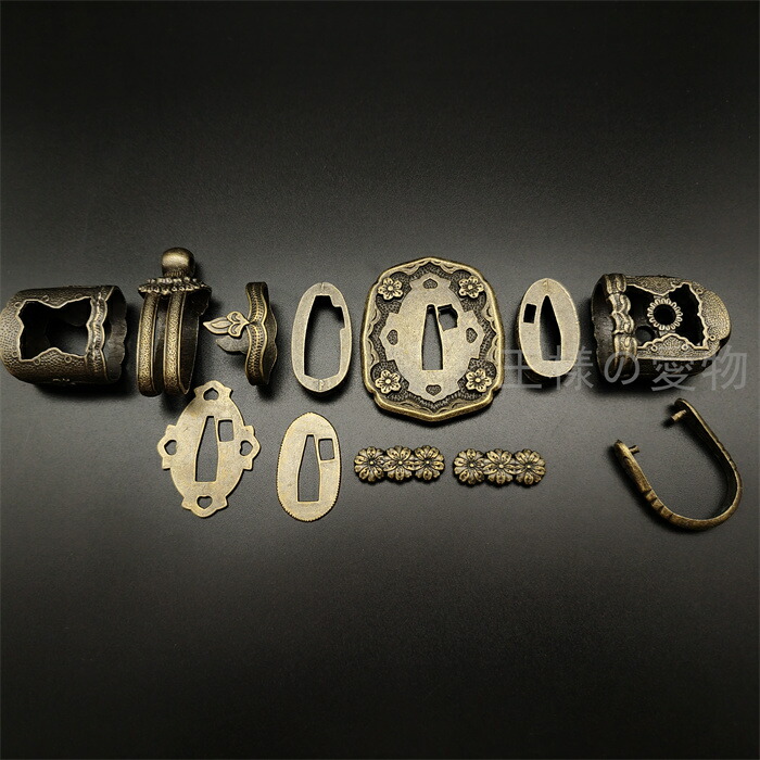 楽天市場】日本刀装具 日本陸軍 軍刀拵セット 合金製 刀鍔 縁頭目貫 単