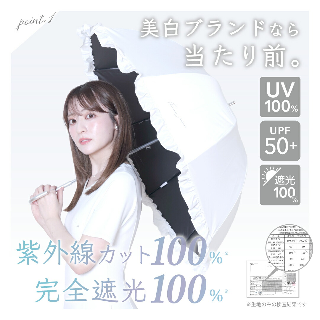 楽天市場】＼1分で完売／ 美白ブランドが本気をだした日傘 【長傘