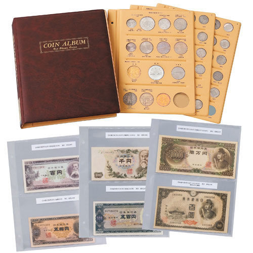 楽天市場】『 昭和 コイン 紙幣 アルバム 』 10万円金貨 記念硬貨 記念