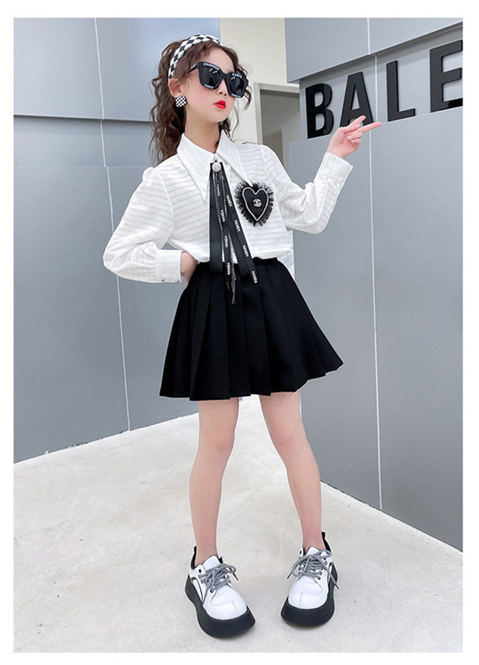 楽天市場】子供服 女の子 上下セット ブラウス スカート 春秋 キッズ