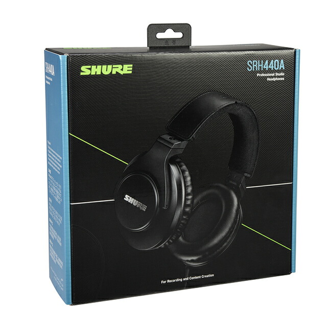 楽天市場】SHURE SRH440Aプロフェッショナル・スタジオ・ヘッドホン