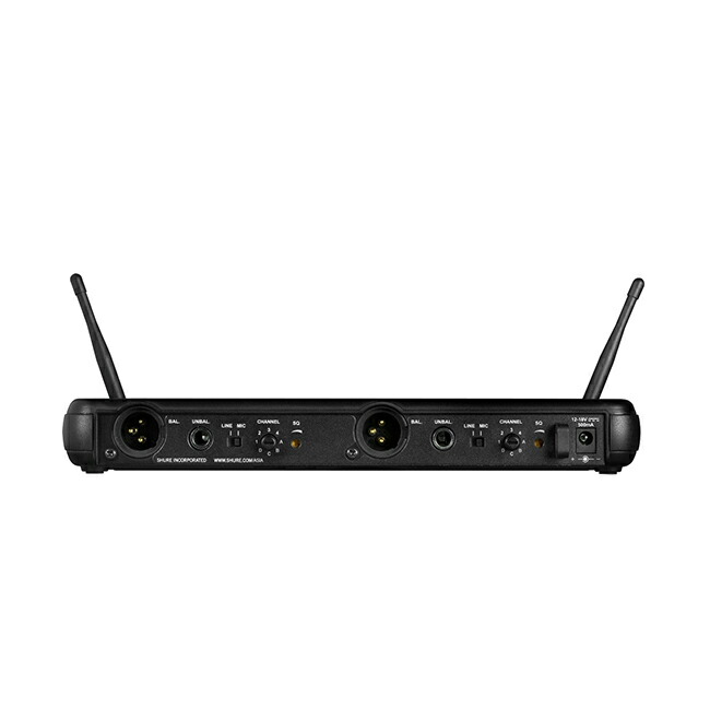 楽天市場】SHURE デュアルチャンネル ワイヤレスシステム SVX288/PG28