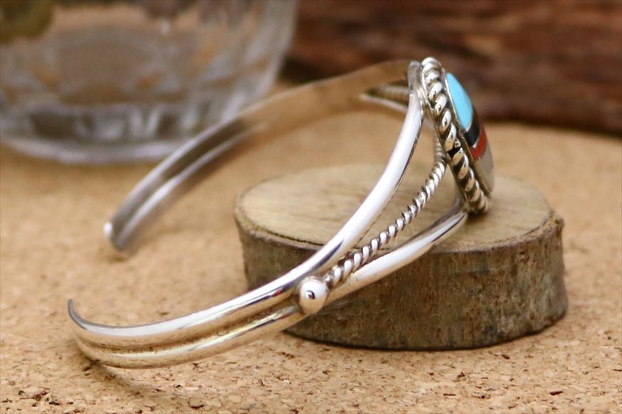 楽天市場】インディアンジュエリー ズニ族 オーバル型 インレイ