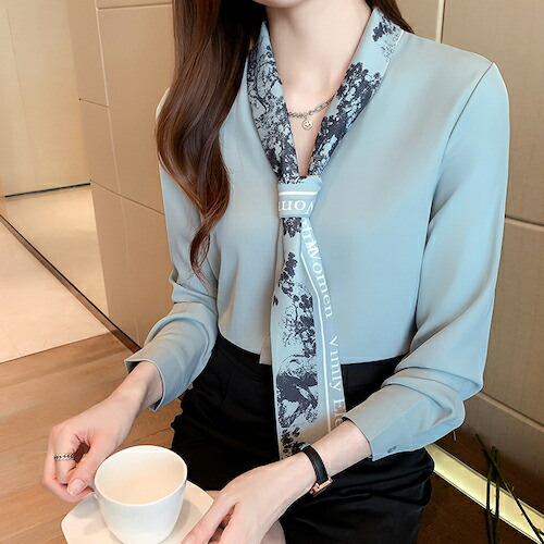 楽天市場】【ネコポス便/送料無料】スカーフリボン ボウタイ ブラウス